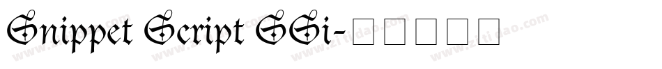 Snippet Script SSi字体转换